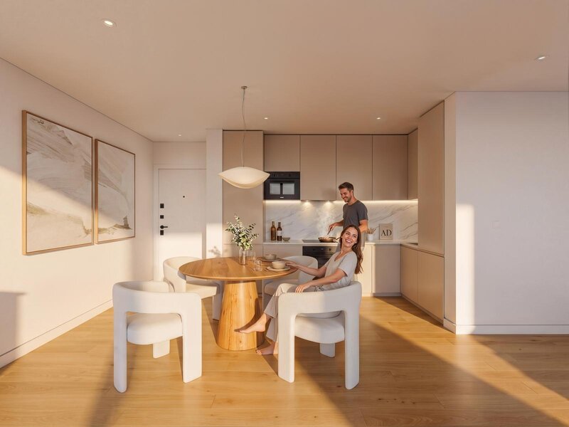 Apartamento T1 com varanda e garagem, em Fânzeres, Gondomar