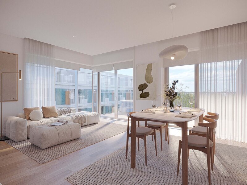 Apartamento T2 com varanda junto à praia de Lavadores, Vila Nova de Gaia