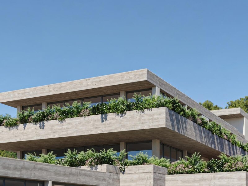 Apartamento T3+1 no Estoril com terraço, piscina privada e garagem