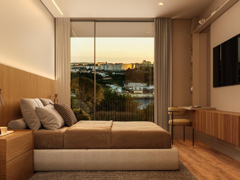 Apartamento T1+1 com varanda e 1 lugar de estacionamento no Porto