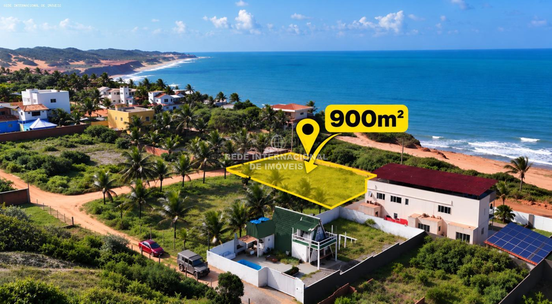 Terreno com 900m2 Praia de Sibaúma Tibau do Sul