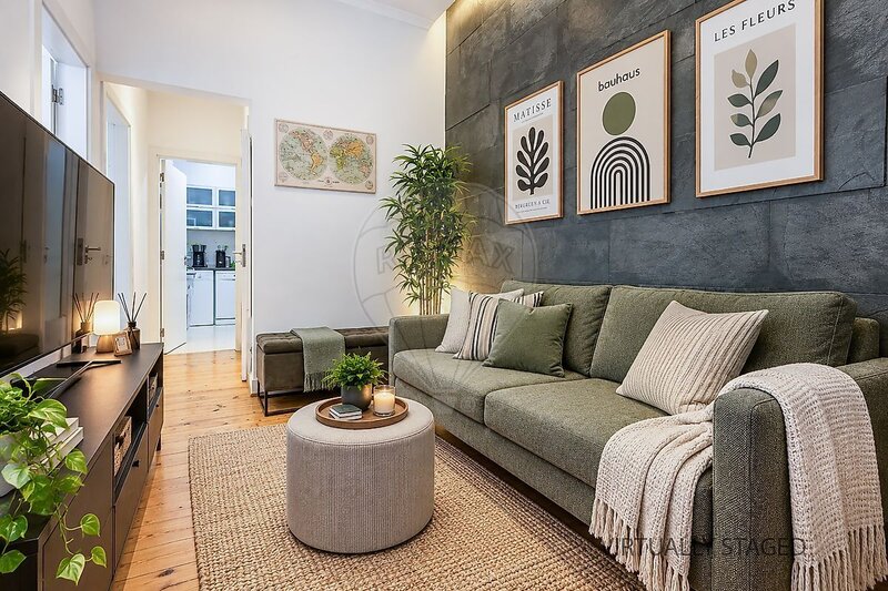 Appartement T2 Rénové en bon état Arroios Lisboa - isolation thermique, jardin, cuisine équipée, double vitrage