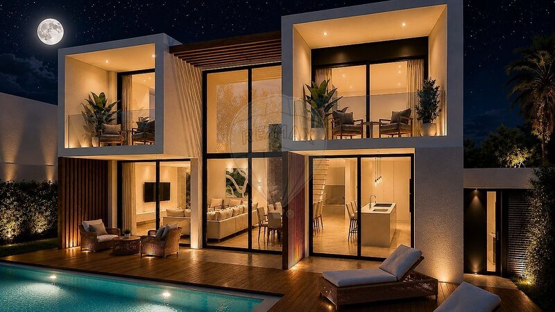 Moradia Isolada em construção V4 Almada - piscina