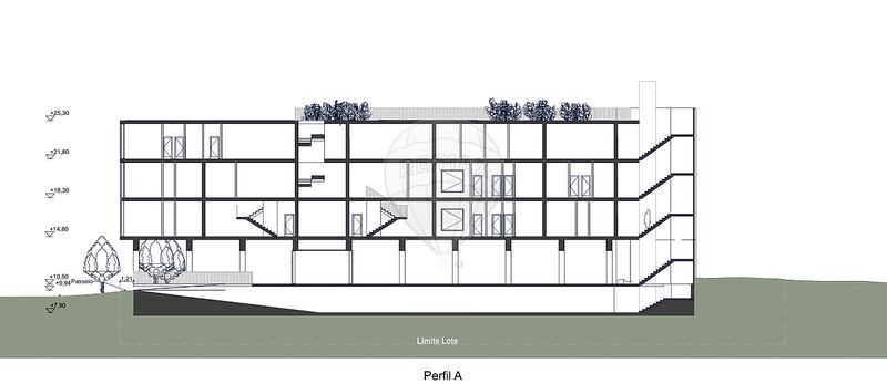 Terreno com 1200m2 Costa da Caparica Almada - vista mar