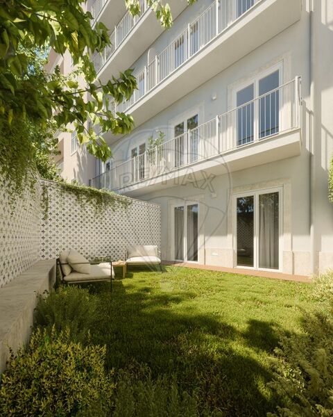 апартаменты T1 в центре Arroios Lisboa - парковка, система кондиционирования, сады, веранда, веранды