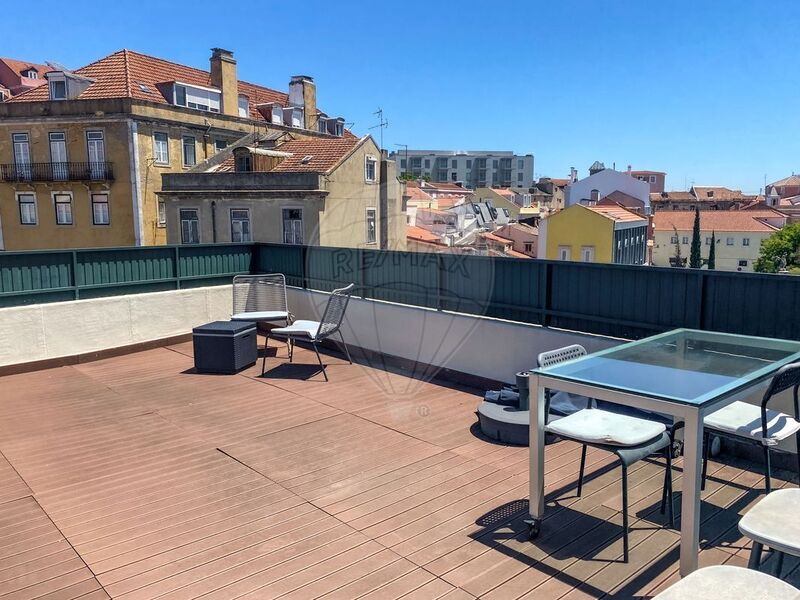 Apartment Renovated T1 Estrela Lisboa - terrace, river view, furnished, equipped