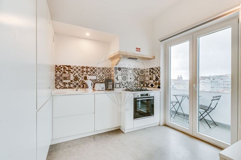 Apartment T2 São Vicente de Fora Lisboa - air conditioning, river view, balconies, balcony, furnished