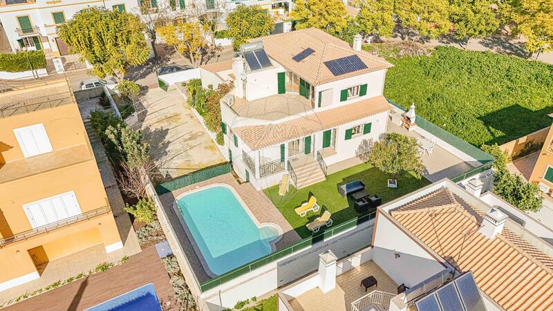 House V4 in urbanization Santa Maria Tavira - solar panel, barbecue, swimming pool, balcony, garden, equipped kitchen, air conditioning