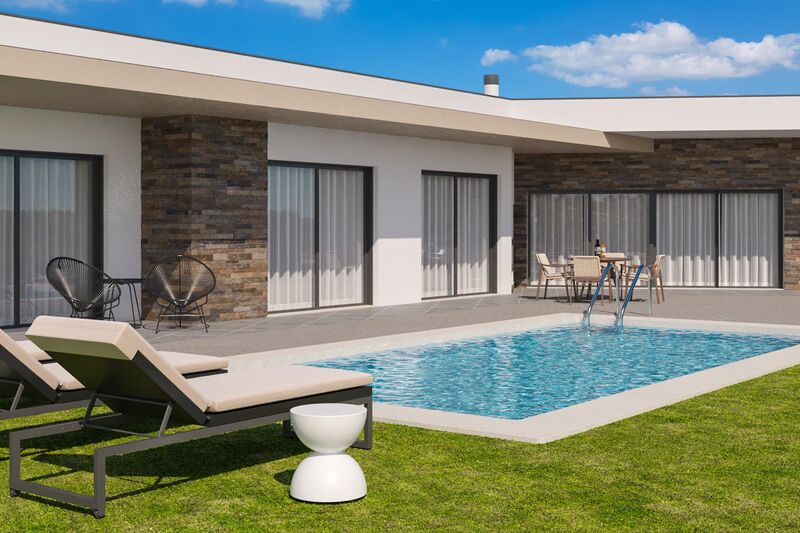House Luxury V3 Serra do Bouro Caldas da Rainha - swimming pool, garden, central heating, fireplace, automatic irrigation system, solar panels