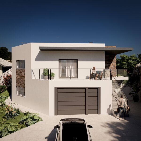 House 4 bedrooms Luxury under construction Longo da Vila Mafra - garage