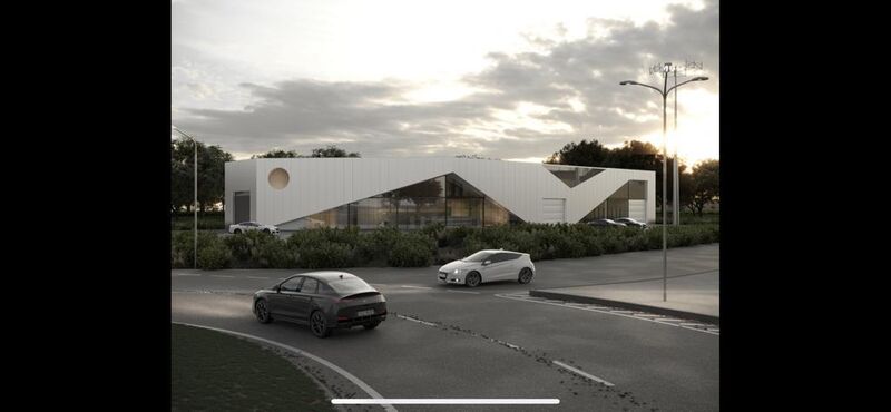 Venda Armazém Industrial com 820m2 Leiria - estacionamento, fácil acesso