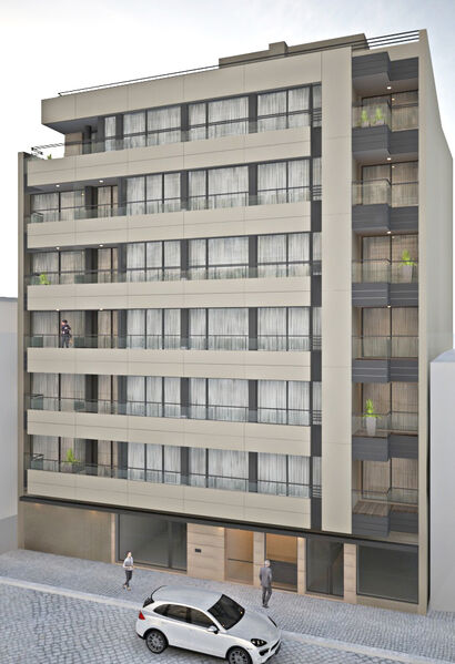 Апартаменты T3 элитная в центре Câmara Municipal da Maia - система кондиционирования, веранда