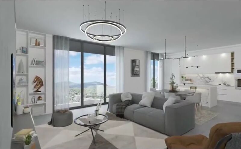 Apartamento novo T5 São Brás de Alportel - ar condicionado, vidros duplos, 1º andar, terraço, zona calma