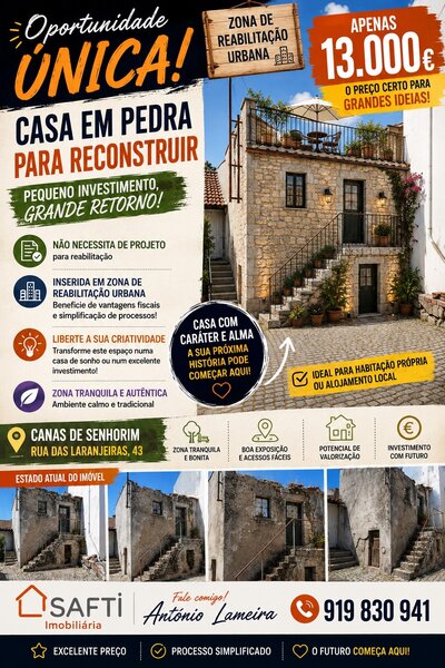 Casa Antiga V2 Canas de Senhorim Nelas