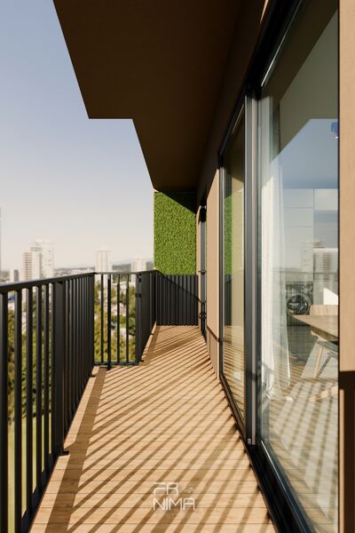 Apartment 2 bedrooms new Almada - air conditioning, balcony, double glazing, sea view