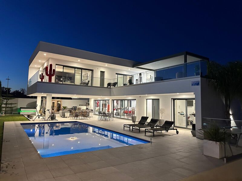 House 3 bedrooms Luxury Alcantarilha Silves - garage, automatic gate, garden, gardens, terrace, swimming pool, sauna, equipped, terraces