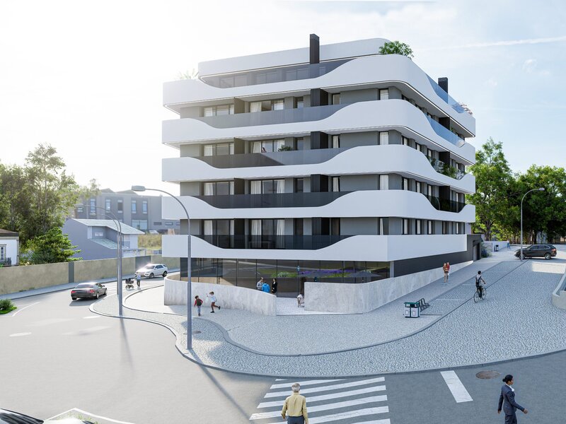 Trofa Premium Apartamento T1 Piso 2 com Varanda