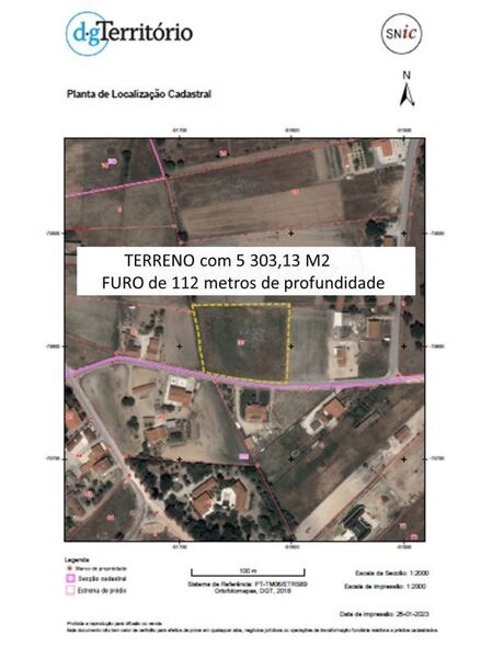 Terreno com 5303m2 Salvaterra de Magos - furo
