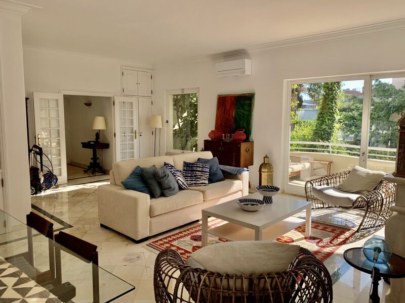 Apartment Modern T3 Monte Estoril Cascais - equipped, balcony, garden, garage, 1st floor