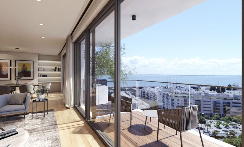 Apartment Luxury 3 bedrooms Parque das Nações Lisboa - balcony, gardens, swimming pool, condominium