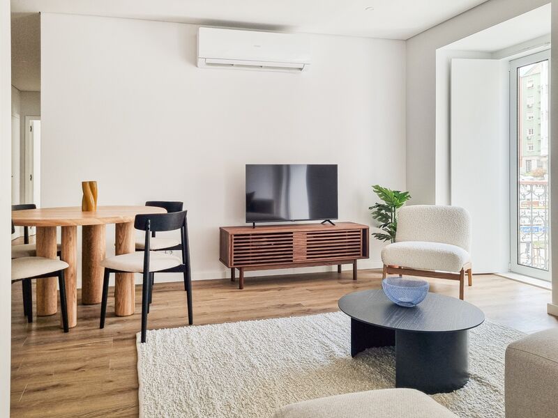 Apartment nuevo T2 Arroios Lisboa - air conditioning, balconies, garden, balcony, store room