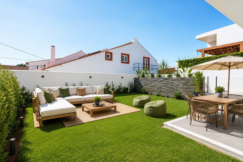 Huis V3+1 Modern Birre Cascais - automatische poort, automatisch irrigatiesysteem, tuin, garage, barbecue