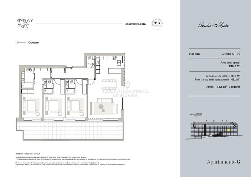 Apartment 3 bedrooms Canidelo Vila Nova de Gaia - balcony, balconies, terrace