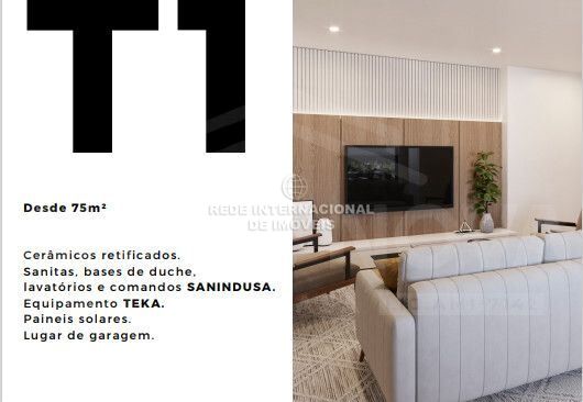 Apartamento novo T1 São Bernardo Aveiro - lugar de garagem, painéis solares, r/c, garagem, varandas