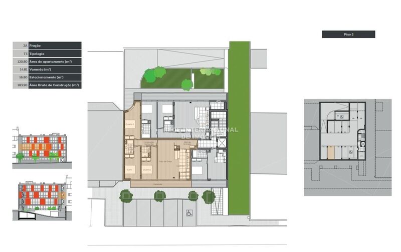 Apartment T3 neue São Bernardo Aveiro - thermal insulation, balconies, air conditioning, balcony