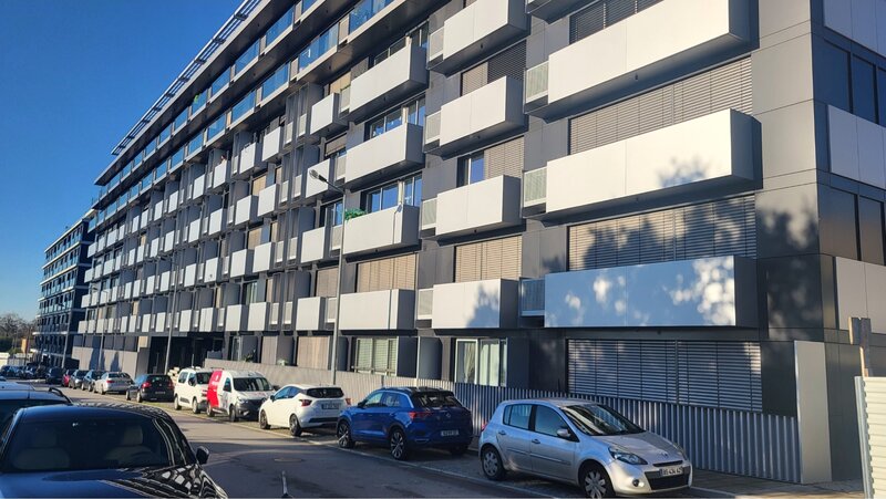 Apartamento T2 novo Monte dos Burgos Senhora da Hora Matosinhos - cozinha equipada, ar condicionado, isolamento térmico, varandas