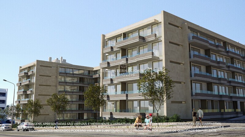 Apartamento T2 para venda Canidelo Vila Nova de Gaia - varandas, jardins, painéis solares