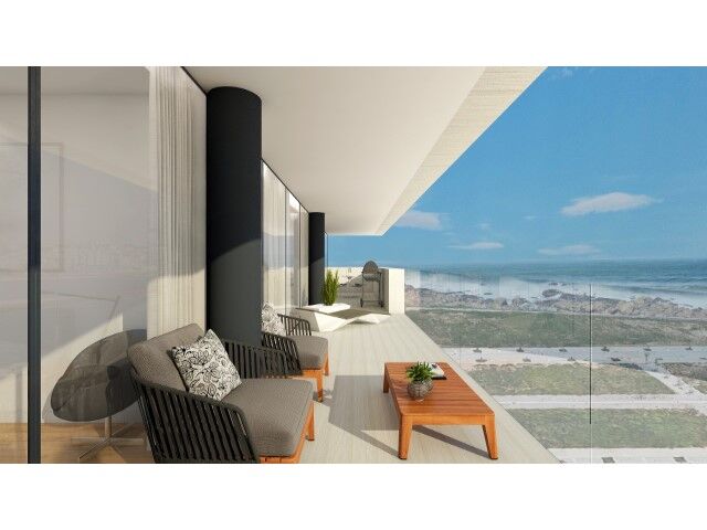 Apartment 3 bedrooms Modern Lavadores Canidelo Vila Nova de Gaia - garage, kitchen, balcony, terrace