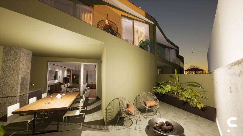 Moradia de luxo V4 Canidelo Vila Nova de Gaia para vender - jardins, terraços, piso radiante, bbq, varandas, garagem, piscina, condomínio privado