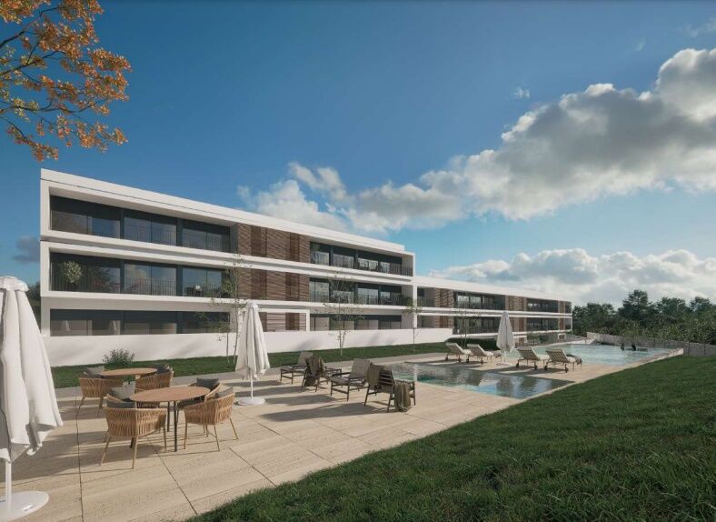 Apartamento de luxo em construção T3 Gondomar - piscina, terraços, jardins, garagem, varandas, ar condicionado, condomínio fechado