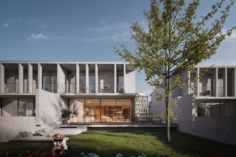 дом премиум V3 Arcozelo Vila Nova de Gaia - терраса, оборудованная кухня, бассейн, сад, зеленые зоны, гараж, балконы, кондиционер