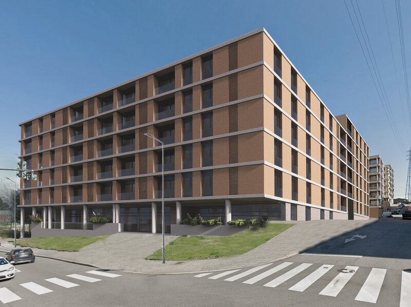 квартира T2 Oliveira do Douro Vila Nova de Gaia - балконы, на втором этаже, сады, оборудованная, террасы, пожарные извещатели, гараж, кондиционер