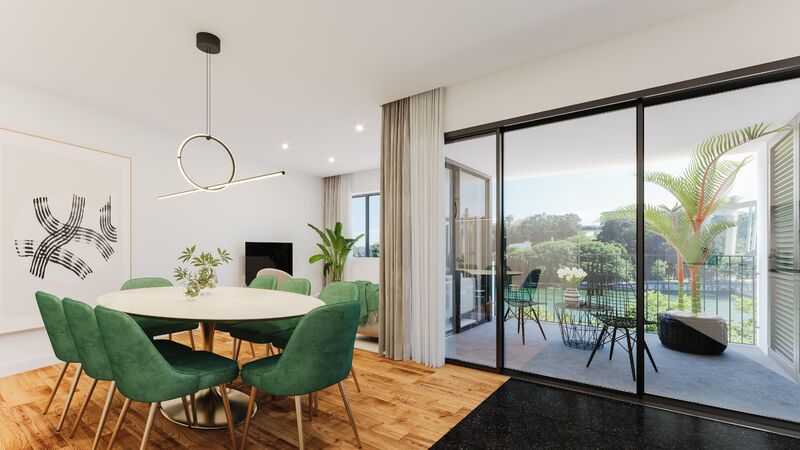 Apartamento T2 com garagem e piscina com Vista Rio