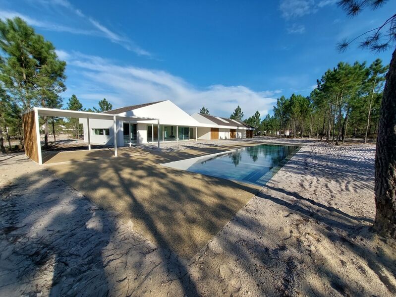 Casa Moderna V3 Carvalhal Grândola - terraços, lareira, piscina, jardim