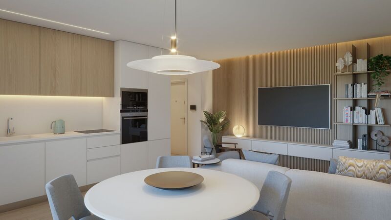 Apartment 1 bedrooms Modern in the center Portimão - air conditioning, gardens, parking space, garage, balconies, solar panels, balcony