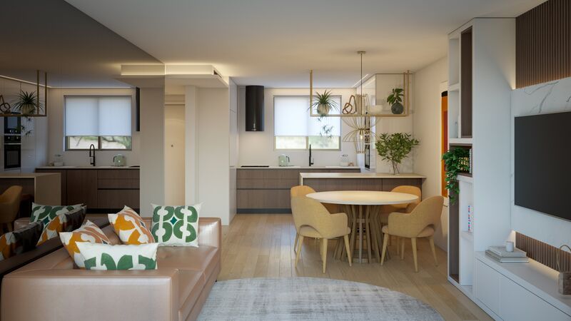Apartment new 2 bedrooms Portimão - playground, gardens, garage, swimming pool, balcony, equipped, turkish bath, sauna, parking space, balconies, gated community, air conditioning, thermal insulation