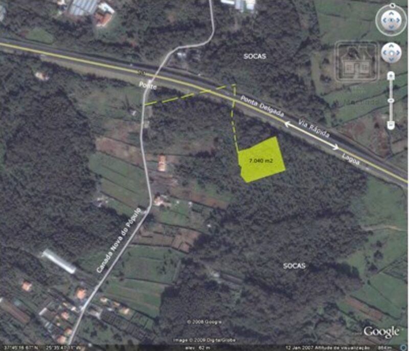 Terreno Rústico com 7040m2 Nossa Senhora do Rosário Lagoa (São Miguel) para venda - viabilidade de construção
