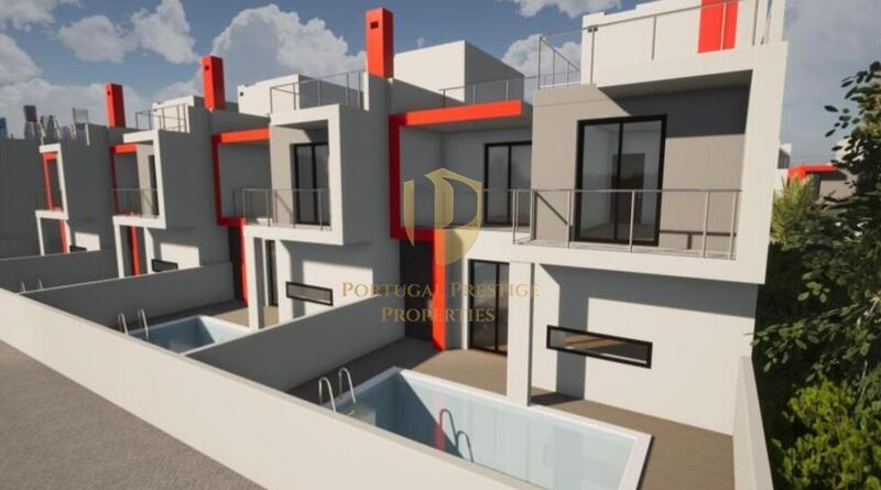 Moradia V4 em construção Quelfes Olhão - vista mar, piscina, varandas, terraço, zona calma, garagem