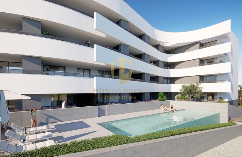 Apartamento T2 de luxo em construção São Gonçalo de Lagos - ar condicionado, parqueamento, terraço, piscina