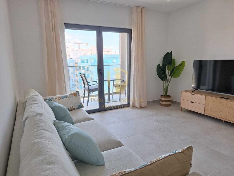 Apartment T2 nouvel Armação de Pêra Silves - air conditioning, barbecue, balcony, terrace, thermal insulation, double glazing, terraces, solar panels, store room