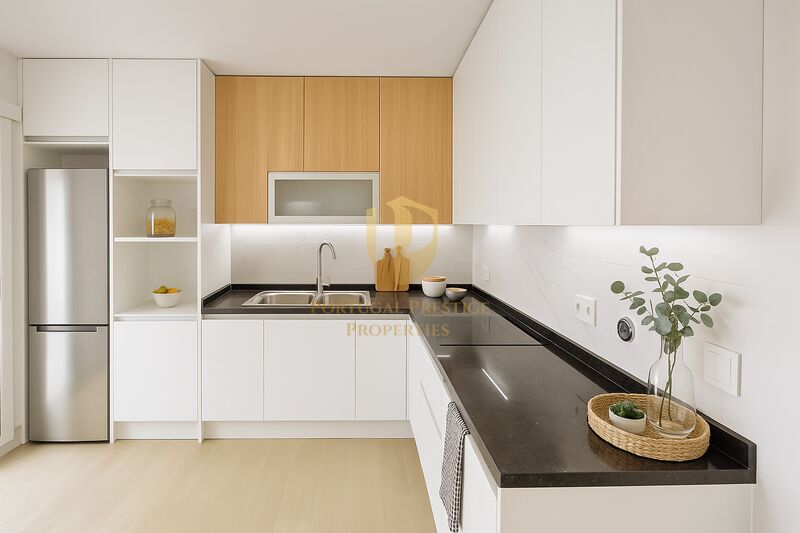 Apartment neue T1 Vila Nova de Cacela Vila Real de Santo António - air conditioning, swimming pool, condominium, solar panels, kitchen, parking lot, garage, barbecue, green areas