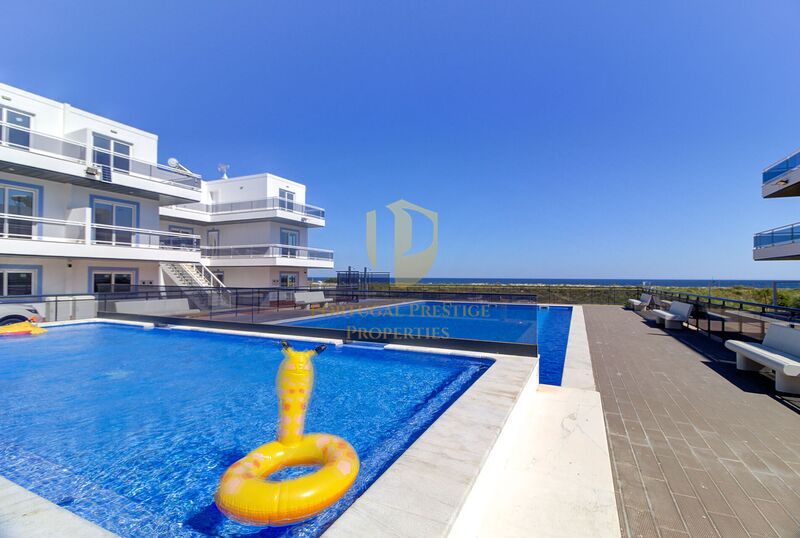 Apartment T1 Duplex Praia Lota Vila Nova de Cacela Vila Real de Santo António - garage, air conditioning, swimming pool, barbecue, condominium, solar panels, green areas, terrace