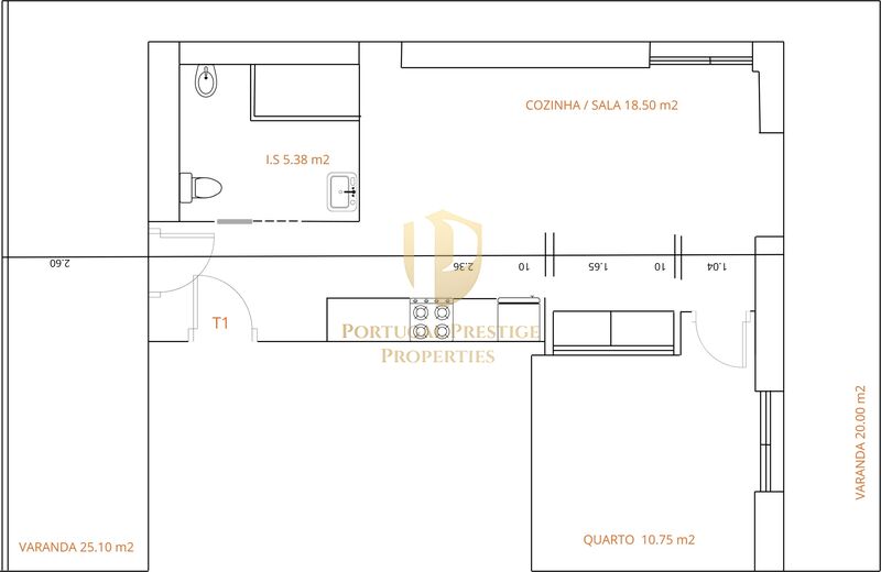 Apartment Modern near the beach T1+2 Monte Gordo Vila Real de Santo António - solar panel, sea view, thermal insulation, terraces, terrace, attic