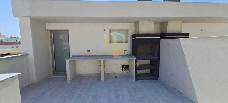 квартира T3 São Pedro Tavira - терраса, солнечная панель, оборудованная кухня, террасы, балкон, кондиционер, вид на море, тихий район