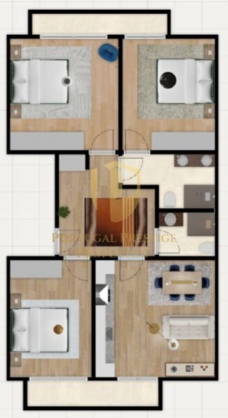 Apartment in the center T3 Benfica Lisboa - balcony, great location, double glazing