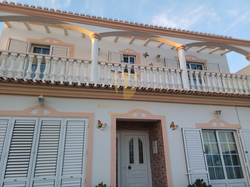 House V3+1 Vila Nova de Cacela Vila Real de Santo António - sea view, barbecue, balcony, balconies, backyard, garage, fireplace, air conditioning